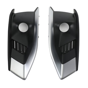 Left & Right Front Bumper Fog Light Grille Cover Trim For Audi A4L 2020-2022
