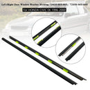 HONDA CIVIC EK 1996-2000 2-Door Left+Right Door Window Weather Molding 72410-S03-003 72450-S03-003-4