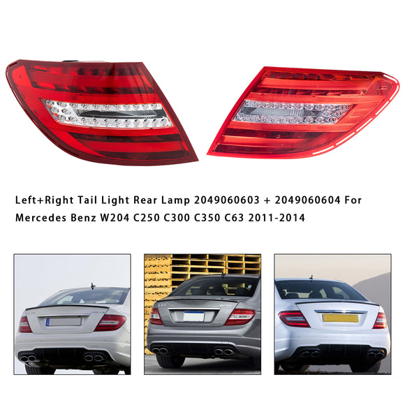 Achterlicht links en rechts 2049060603/4 voor Mercedes Benz W204 C250 C300 C350 C63 2011-2014
