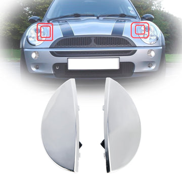 2PCS L+R Headlight Washer Cover 63126922155 For Mini Cooper R50 R52 R53 2001-2006
