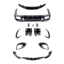 2021-2026 Mercedes Benz AMG GT63 X290 Kit de carrocería de parachoques de fibra de carbono de 4 puertas Actualización a Barbus-12