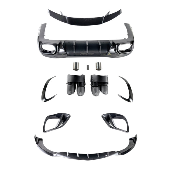 2021-2026 Mercedes Benz AMG GT63 X290 Kit de carrocería de parachoques de fibra de carbono de 4 puertas Actualización a Barbus