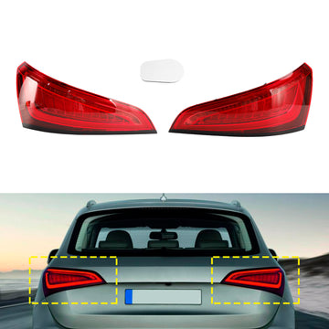 Left+Right Rear Tail Light Lamp 8R0945093C 8R0945094C LED For Audi Q5 8R 2014-2016 - 0