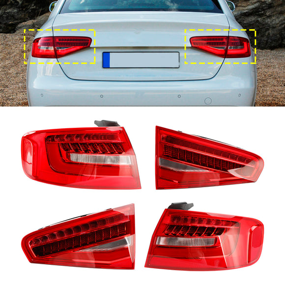 4 Stück Rücklichtlampe 8K5945093AC 4AC 5AC 6AC für Audi A4 B8.5PA 2013–2016