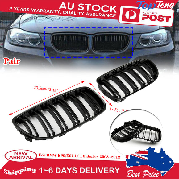 Diamond Front Kidney Grill Grille Fit BMW 3 Series E90/E91 2009-2011 LCI