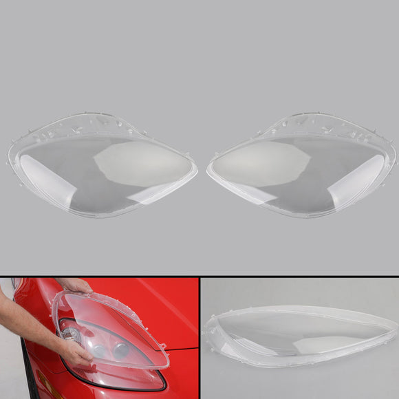 Lente de repuesto para faros delanteros, conductor, pasajero, L+R, par para Corvet C6 05-2013