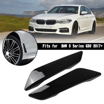 Guarnição da tampa de ventilação lateral do pára-choque preto brilhante para BMW Série 5 2017-2023