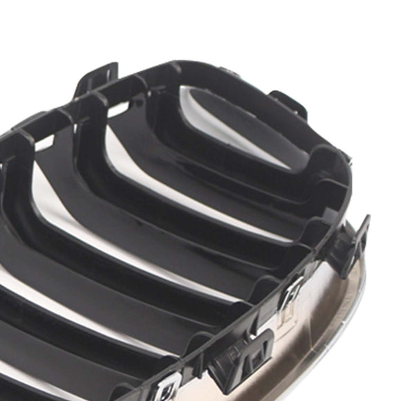 2PCS Front Bumper Kidney Grille Grill Fit BMW 1 Series F20 F21 2012-2014