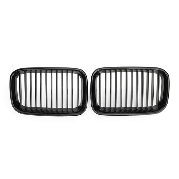 1990-1995 BMW 3-Series E36 Pre-facelift Front Grill Kidney Sport Hood Gblack / Mcolor Grille