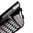 Audi A4 Sline/S4 B9 2016-2018 2 peças Grade inferior em favo de mel para para-choque dianteiro, cobertura do farol de neblina, grade preta 8W0 807 681 F 8W0 807 682 F-7