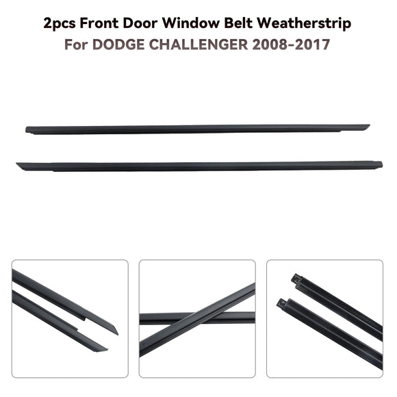 Dodge Challenger 2008-2017 2 stuks voordeur raamriem tochtstrip 55399123AG 55399122AG