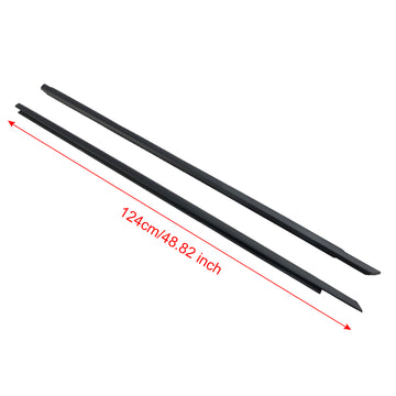 Dodge Challenger 2008-2017 2PCS Left & Right Front Door Window Belt Weatherstrip 55399123AG 55399122AG - 0