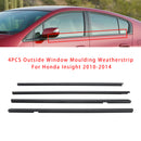 4PCS Outside Window Moulding Weatherstrip For Honda Insight 2010-2014-3