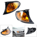 2PCS Front Indicator Turn Signal Yellow Corner Lights Fit For BMW 3 Series E46 02-05-2