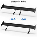 Alerón trasero de aluminio ajustable para maletero, alerón de carreras Universal, color negro, 14#-8
