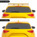 Universal Hatch Adjustable Aluminum GT Rear Trunk Wing Racing Spoiler Silver 15#-8