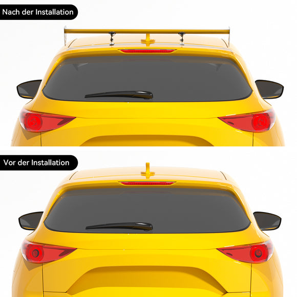 Universal Hatch Adjustable Aluminum GT Rear Trunk Wing Racing Spoiler Silver 15#