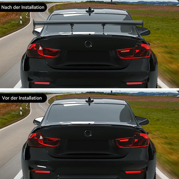 Universal Adjustable Lightweight GT Aluminum Rear Trunk Wing Racing Spoiler SIL
