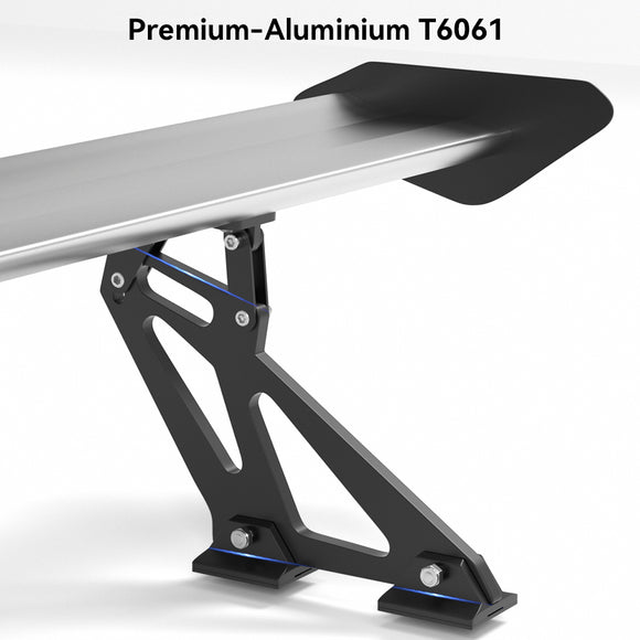 Universal Limousine Aluminium GT Heckspoiler Flügel Racing Spoiler mit rotem Licht S #E1