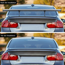 135cm Universal Hatch Adjustable Aluminum GT Rear Trunk Racing Spoiler Wing Silver-17