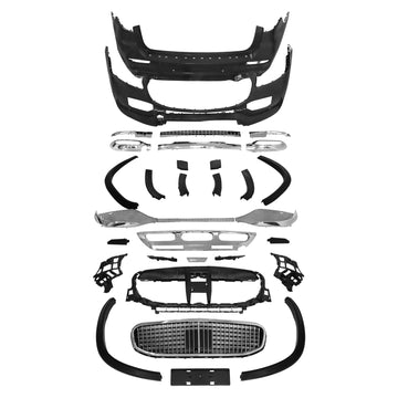 Body Kit Bumper Fit Mercedes Benz GLS X167 2020-22 Upgrade To Maybach680 Style
