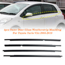 4 kpl ulko-oven lasin säälistalista Toyota Yaris/Vitz 2005-2010-3