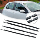 4 kpl ulko-oven lasin säälistalista Toyota Yaris/Vitz 2005-2010-1