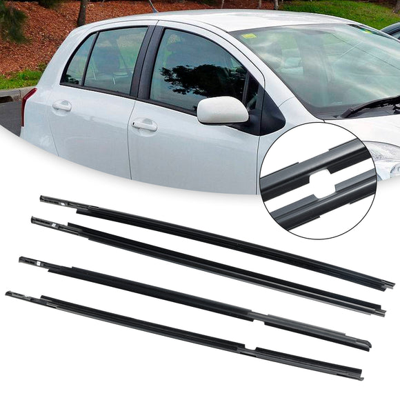 4 kpl ulko-oven lasin säälistalista Toyota Yaris/Vitz 2005-2010