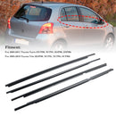 4 kpl ulko-oven lasin säälistalista Toyota Yaris/Vitz 2005-2010-4