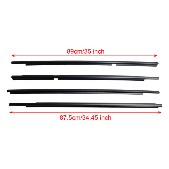 4 kpl ulko-oven lasin säälistalista Toyota Yaris/Vitz 2005-2010