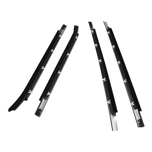 Toyota Tundra Double Cab 2000-2006 4pcs Weatherstrip Outer Lower Window 75720-0C010 75710-0C010