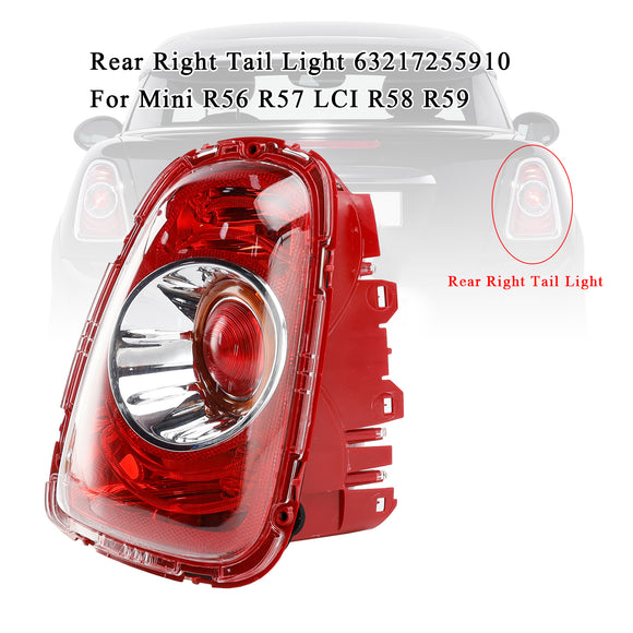 Rear Right Tail Light 63217255910 For Mini R56 R57 LCI R58 R59