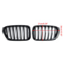Gloss Black Front Bumper Kidney Grill Grille Fit BMW X3 X4 F25 F26 2014-2017-3