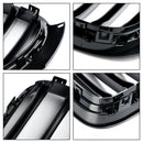 Gloss Black Front Bumper Kidney Grill Grille Fit BMW X3 X4 F25 F26 2014-2017-5