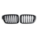 Gloss Black Front Bumper Kidney Grill Grille Fit BMW X3 X4 F25 F26 2014-2017-6