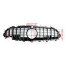 Mercedes Benz Classe CLS C257 CLS300/400/350/450/53 2018-2024 Grille de pare-chocs avant noire/chromée GT Style Grille-3