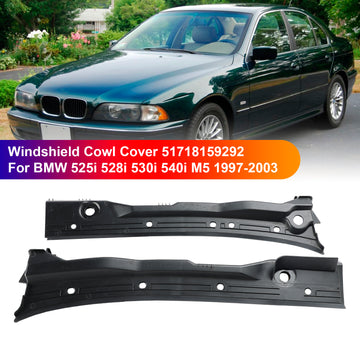 BMW 525i 528i 530i 540i M5 1997-2003 Windshield Cowl Cover 51718159292 - 0