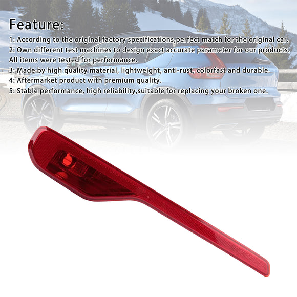 Linkerkant achterbumperreflectorlicht zonder lamp 31656865 voor Volvo XC40 18-23
