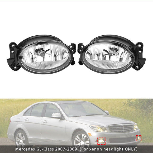 2006-2009 Mercedes Classe CLS Coppia Fendinebbia Anteriori con Lampadine A1698201556 A1698201656 Generico