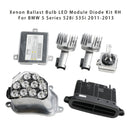 Kit de diodo de módulo LED de bombilla de balasto de xenón RH para BMW serie 5 528i 535i 2011-2013-5