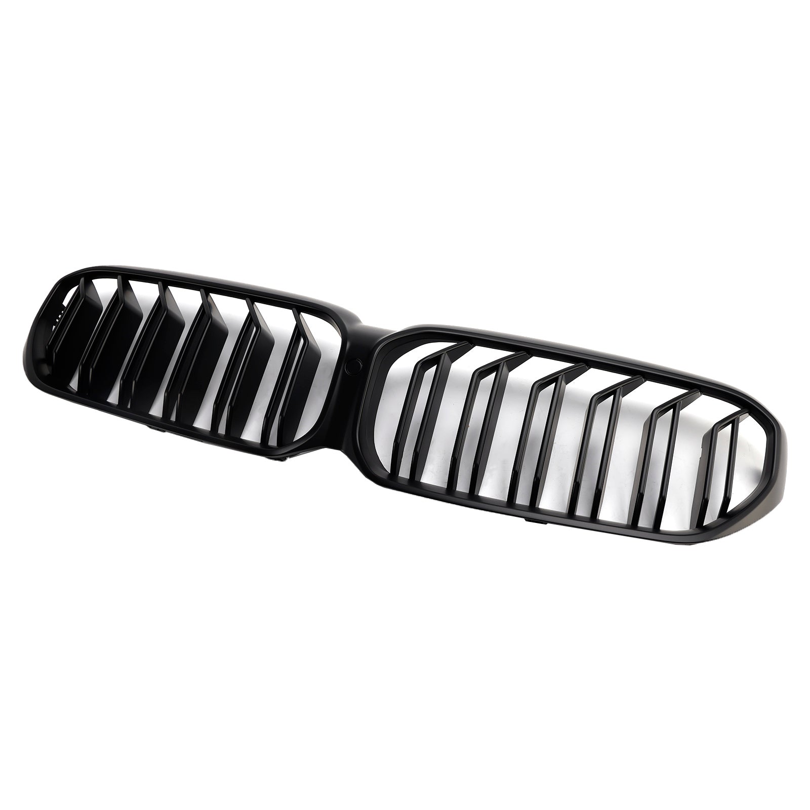 2021-2024 BMW G30 G31 LCI Parrilla negra mate Parachoques delantero de listones dobles Parrilla tipo riñón
