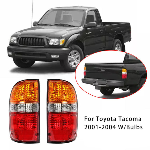 2 Stück Rückleuchten für Toyota Tacoma 2001–2004 mit Glühbirnen