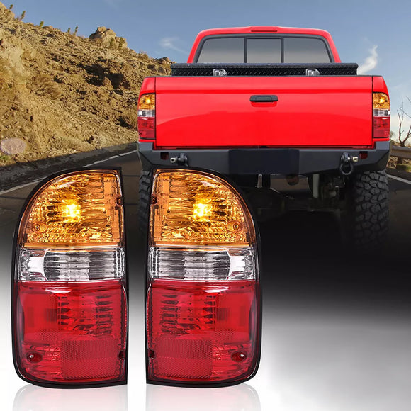 2 Stück Rückleuchten für Toyota Tacoma 2001–2004 mit Glühbirnen