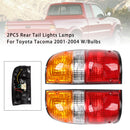 2 Stück Rückleuchten für Toyota Tacoma 2001–2004 mit Glühbirnen-6