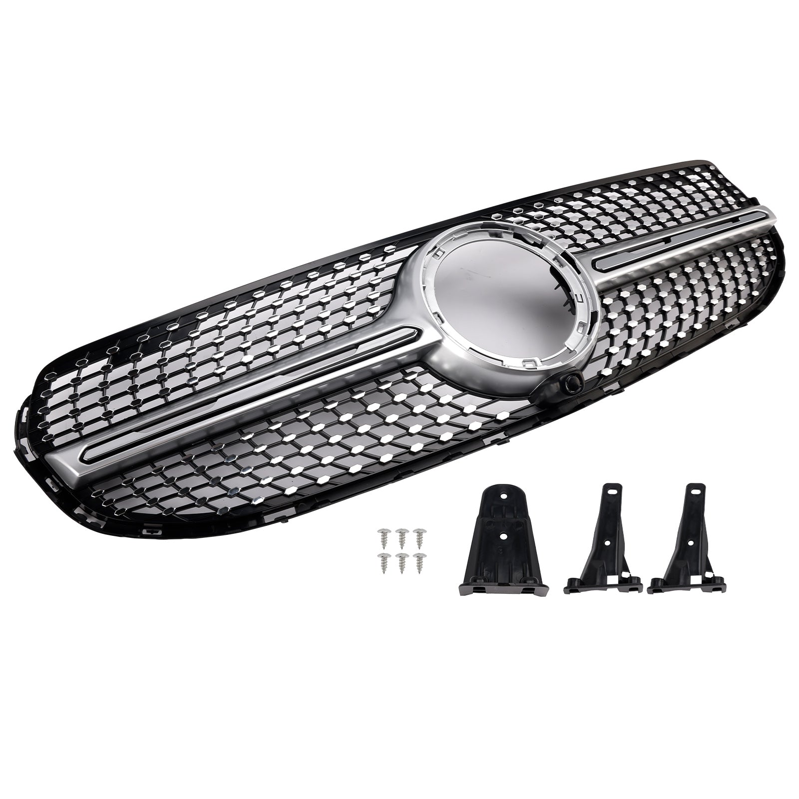 Diamond Front Bumper Grille Mercedes-Benz X253 GLC250 GLC300 2020-2022 Grill