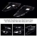 Cubierta transparente para lente de faro delantero, para Infiniti M25 M35 M37 M56 2011-2012-5