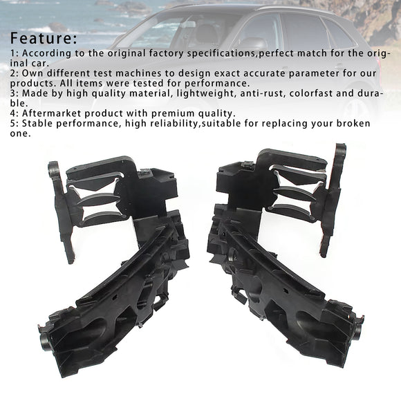 Headlight Mount Support Retainer Plate Bracket Kit For AUDI Q5 2009-2012