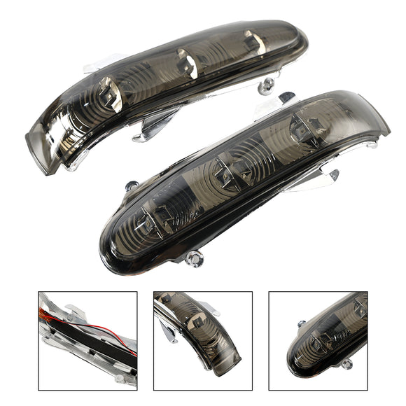 Pari sivupeilin LED-suuntavilkkua Benz S:lle W220 CL W215 1999-2003 Harmaa