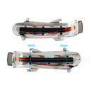 Pari sivupeilin LED-suuntavilkkua Benz S:lle W220 CL W215 1999-2003 Harmaa-8