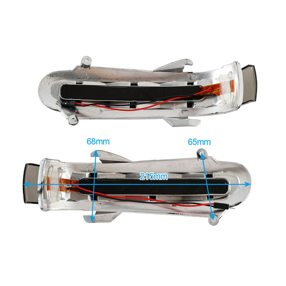 Pari sivupeilin LED-suuntavilkkua Benz S:lle W220 CL W215 1999-2003 Harmaa